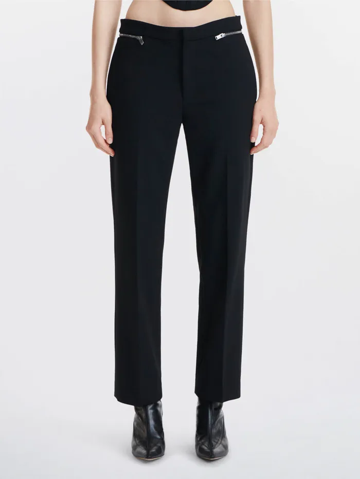 Dion Lee Core SLIM ZIP WAIST PANT Black 8211 Shop