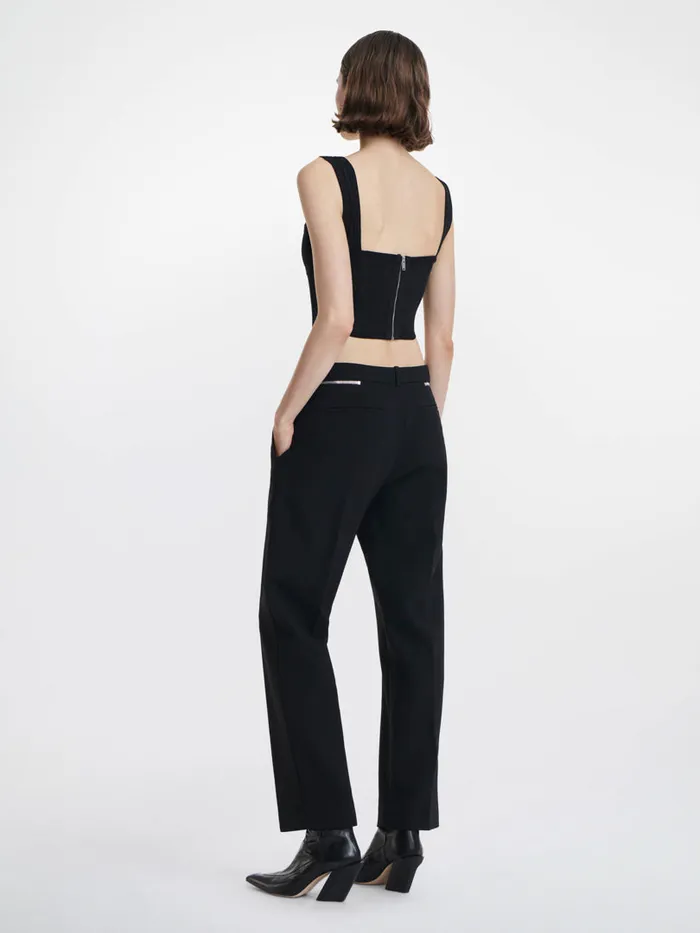 Dion Lee Core SLIM ZIP WAIST PANT Black 8211 Shop