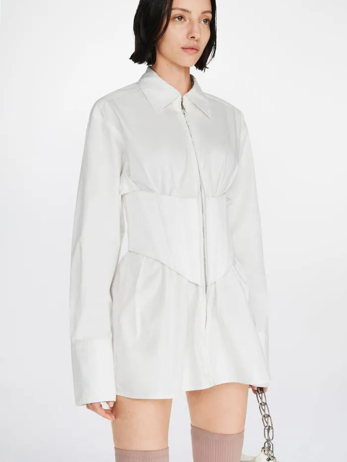 Dion Lee Dresses INTERNAL SHIRT CORSET DRESS White 8211 Shop