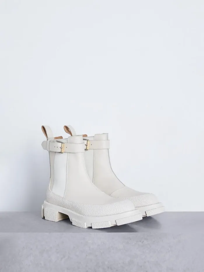 Dion Lee Footwear GAO CHELSEA UNISEX BOOT Ivory 8211 Accessories