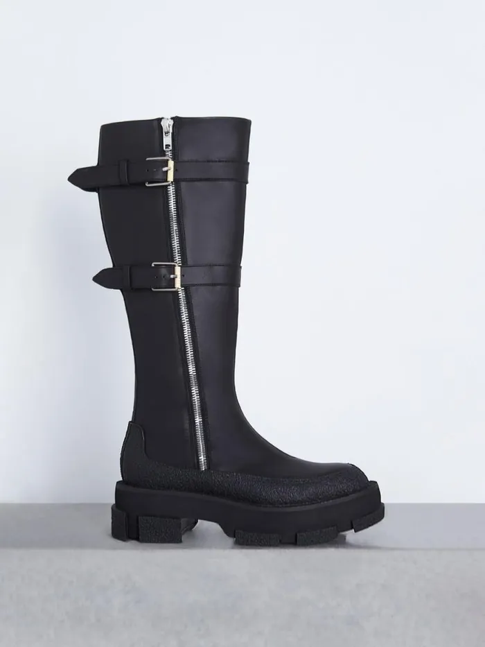 Dion Lee Footwear GAO KNEE HIGH UNISEX BOOT Black 8211 Accessories