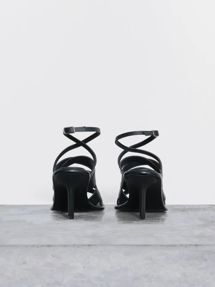 Dion Lee Footwear VACHETTA INTERLOCK HEEL Black 8211 Accessories