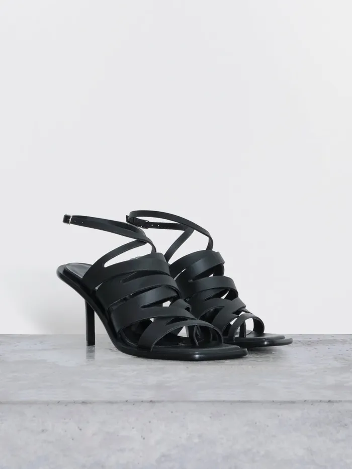 Dion Lee Footwear VACHETTA INTERLOCK HEEL Black 8211 Accessories