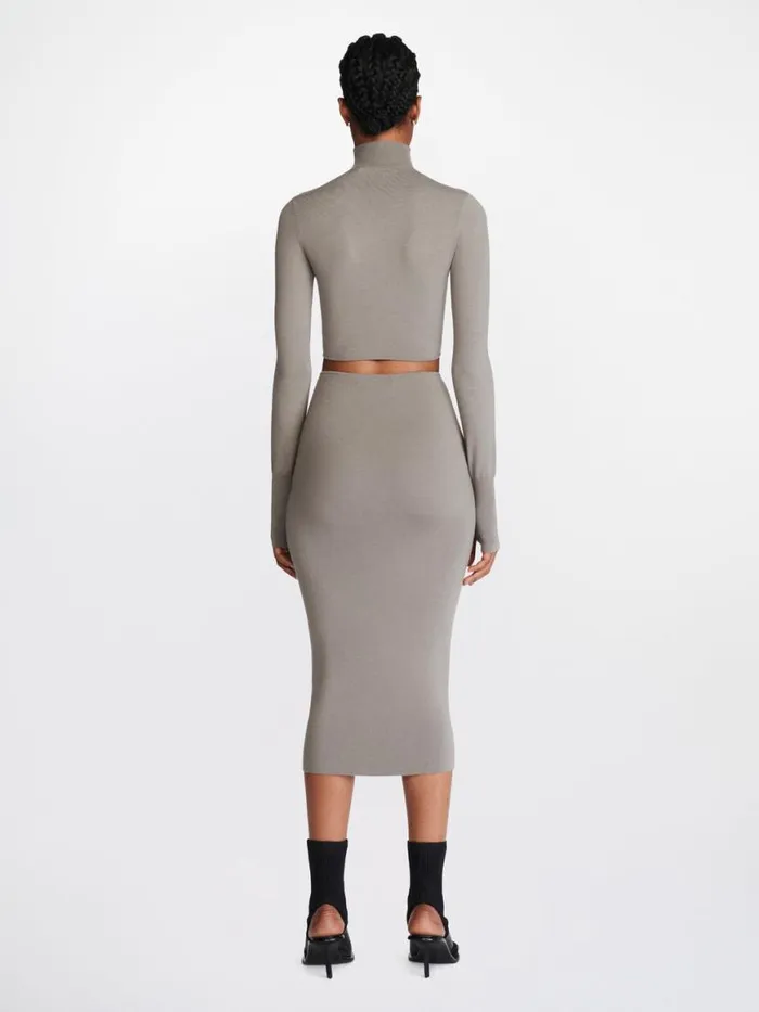 Dion Lee Knitwear MOBIUS LOOP LS TOP Dark Cement 8211 Shop