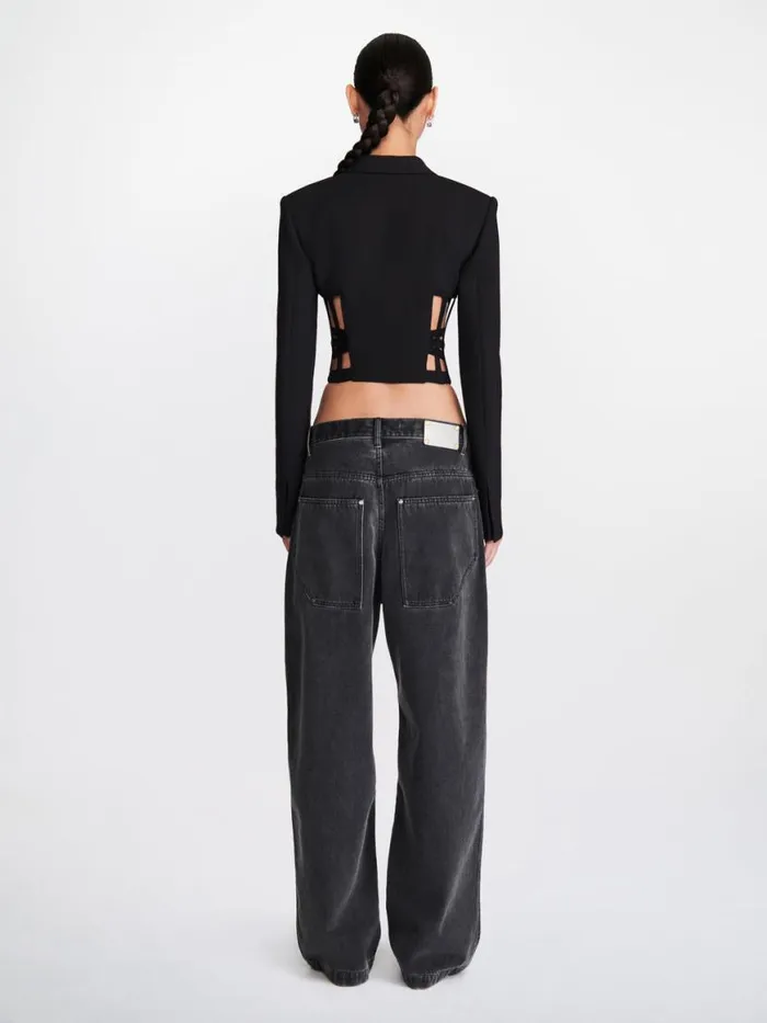 Dion Lee Outerwear CAGE CORSET BLAZER Black 8211 Shop