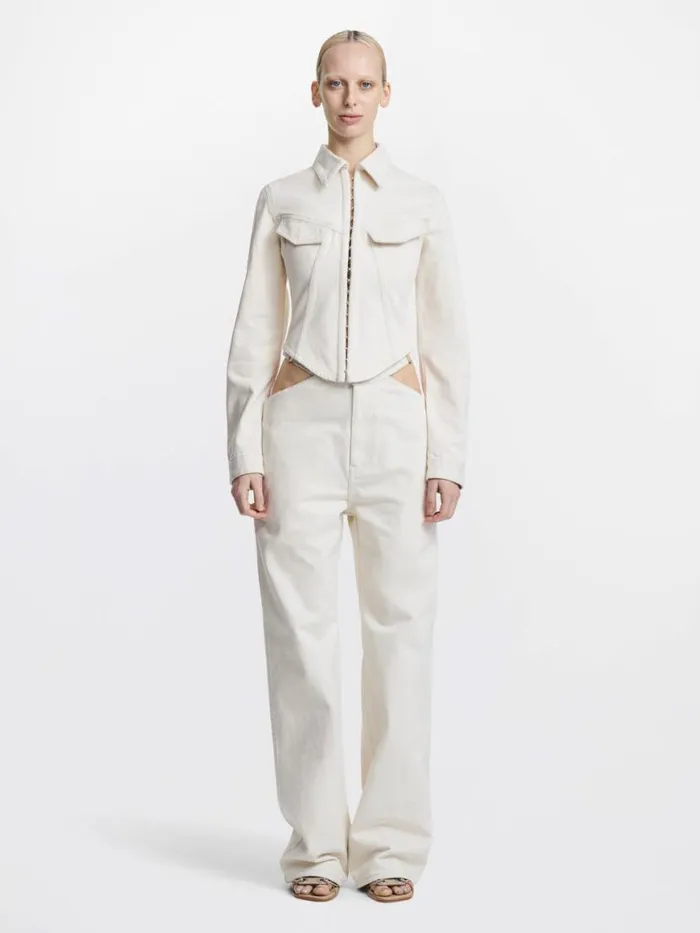 Dion Lee Outerwear DENIM CORSET JACKET Natural 8211 Shop