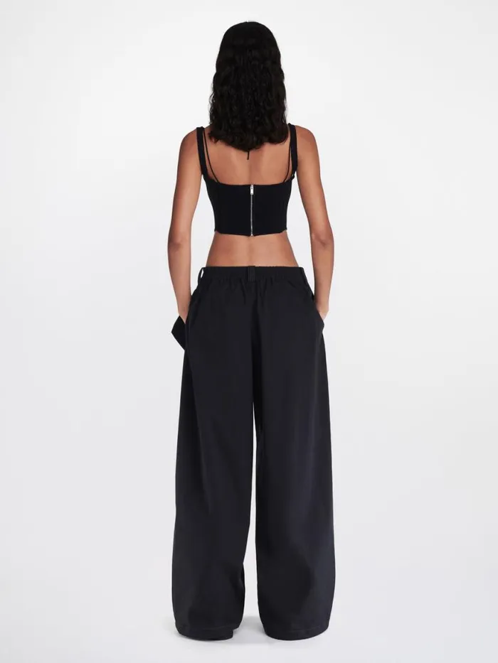 Dion Lee Pants FOLDOVER PARACHUTE PANT Black 8211 UnisexShop