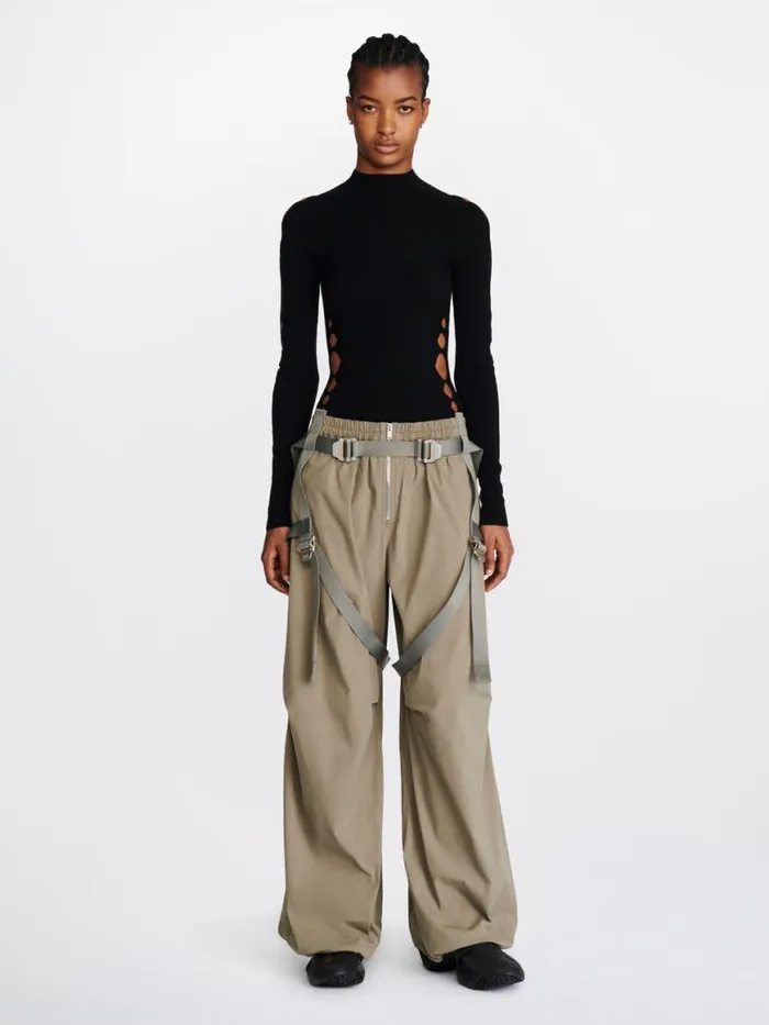 Dion Lee Pants HARNESS FLIGHT PANT Sage 8211 UnisexShop
