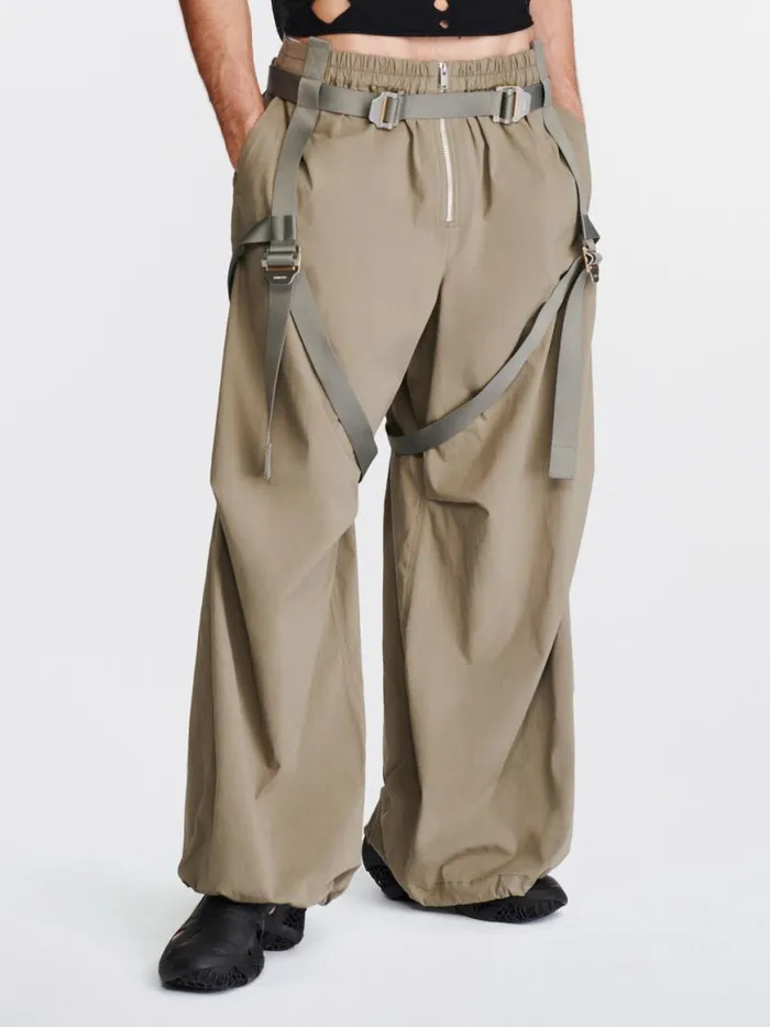 Dion Lee Pants HARNESS FLIGHT PANT Sage 8211 UnisexShop
