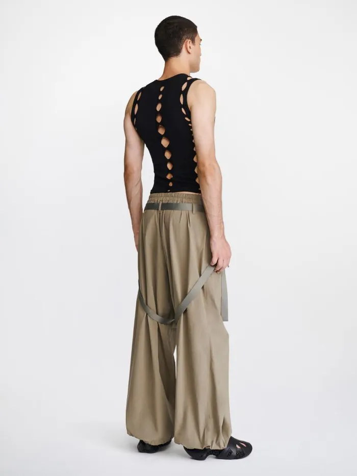 Dion Lee Pants HARNESS FLIGHT PANT Sage 8211 UnisexShop