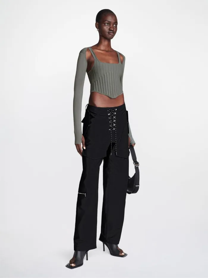 Dion Lee Pants HIKING POCKET PANT Black 8211 UnisexShop
