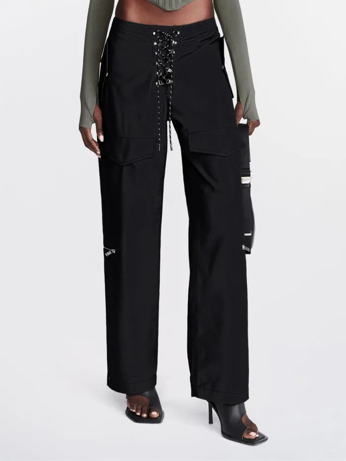 Dion Lee Pants HIKING POCKET PANT Black 8211 UnisexShop