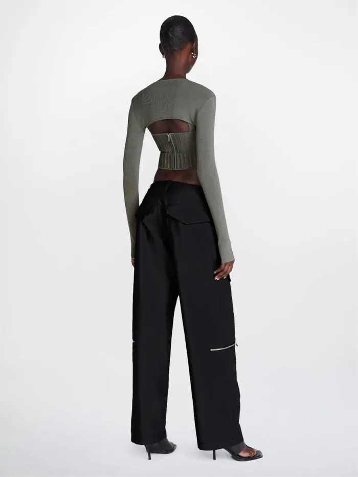 Dion Lee Pants HIKING POCKET PANT Black 8211 UnisexShop