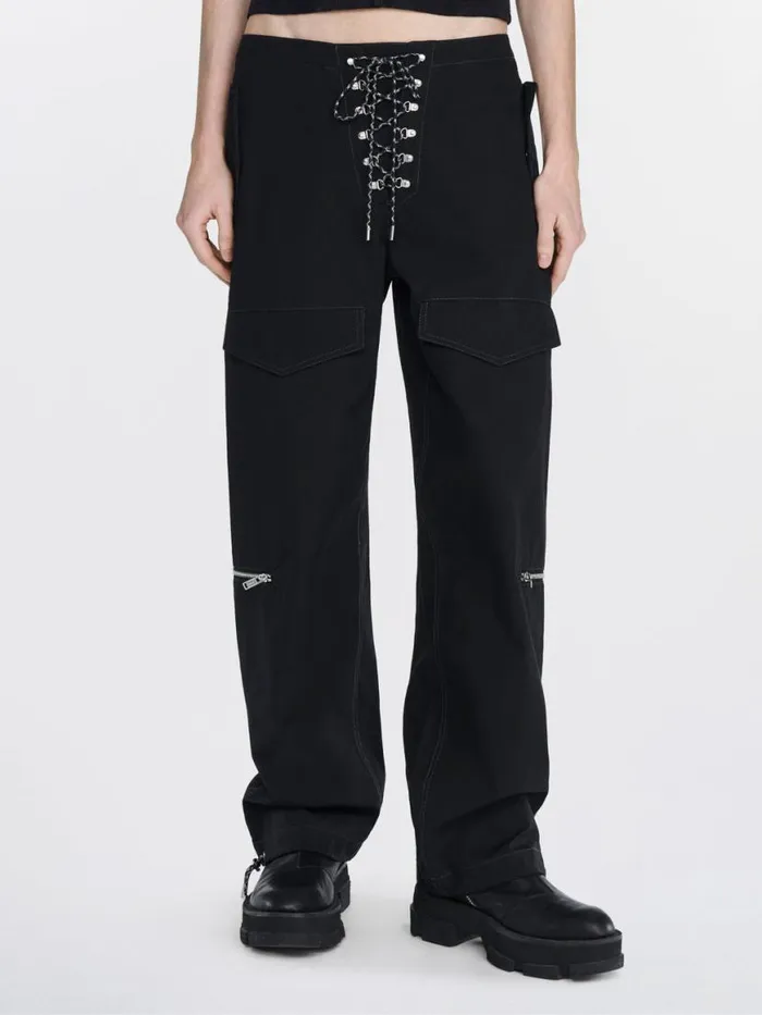 Dion Lee Pants HIKING POCKET PANT Black 8211 UnisexShop