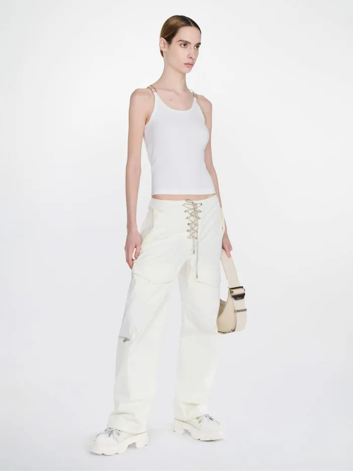 Dion Lee Pants HIKING POCKET PANT Ivory 8211 UnisexShop