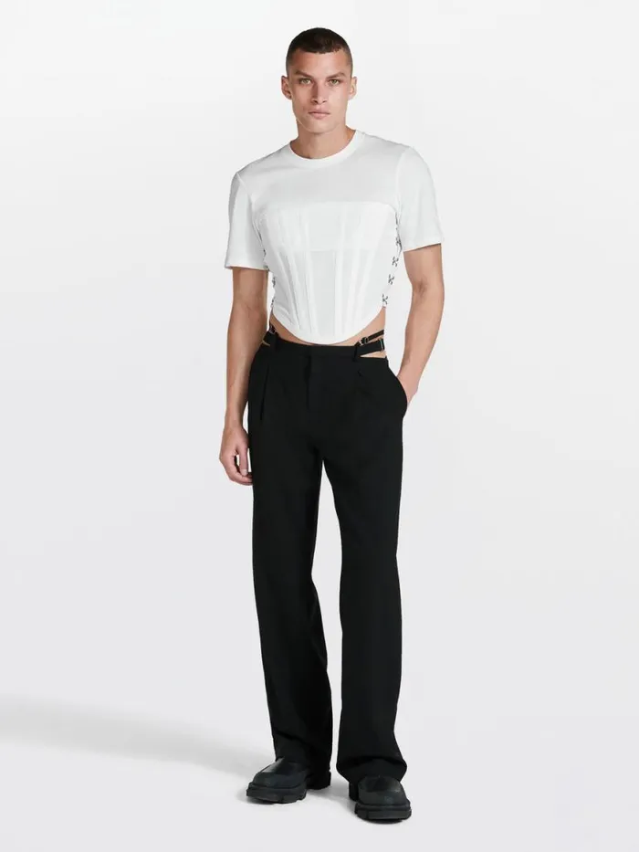 Dion Lee Pants LINGERIE WOOL PANT Black 8211 UnisexShop
