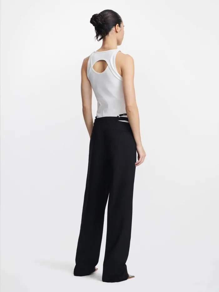 Dion Lee Pants LINGERIE WOOL PANT Black 8211 UnisexShop