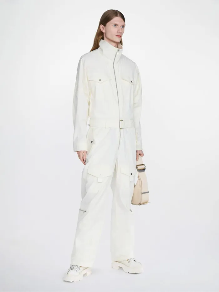 Dion Lee Pants POCKET FLIGHT SUIT Ivory 8211 UnisexShop