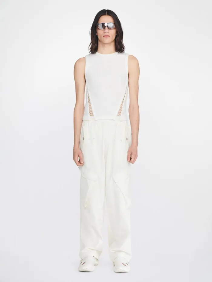 Dion Lee Pants SNAP CARGO PANTS Ivory 8211 UnisexShop