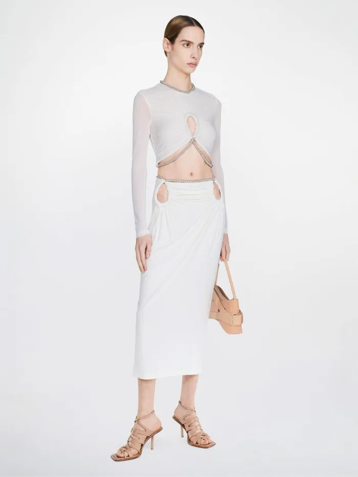 Dion Lee Tops BARBALL ROPE LS TOP Ivory 8211 Shop