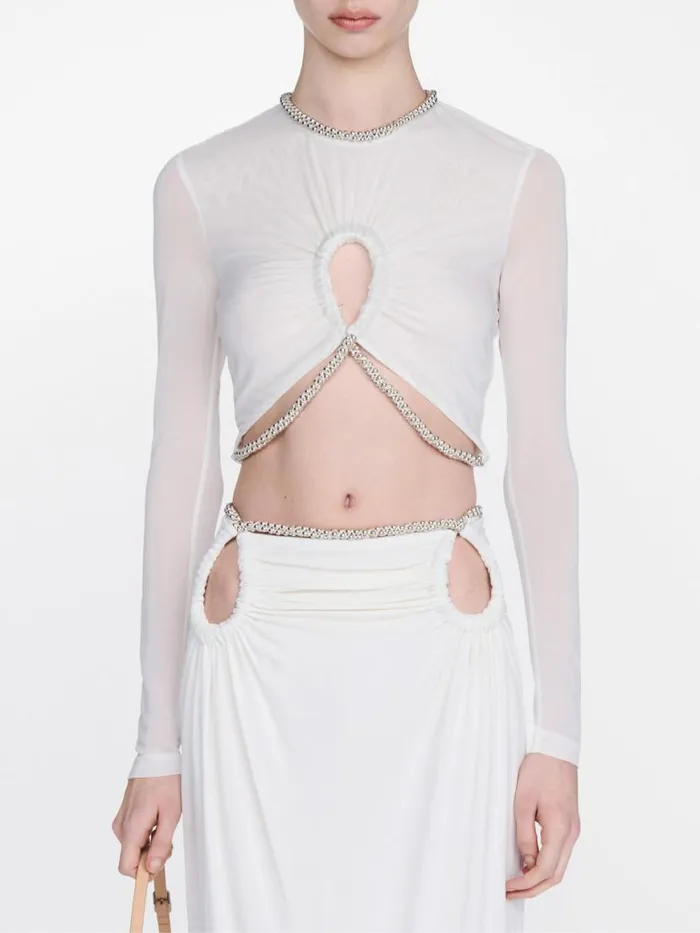 Dion Lee Tops BARBALL ROPE LS TOP Ivory 8211 Shop