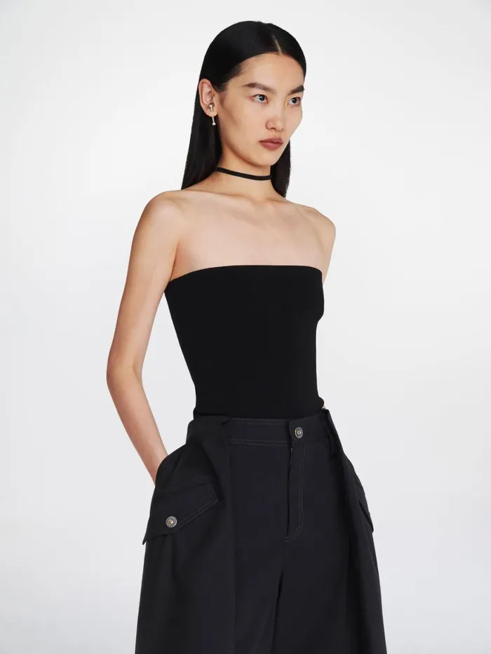 Dion Lee Tops REVERSE HALTER TOP Black 8211 Shop