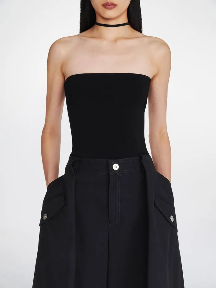 Dion Lee Tops REVERSE HALTER TOP Black 8211 Shop