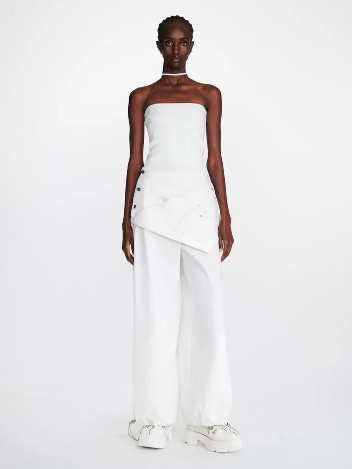 Dion Lee Tops REVERSE HALTER TOP Ivory 8211 Shop