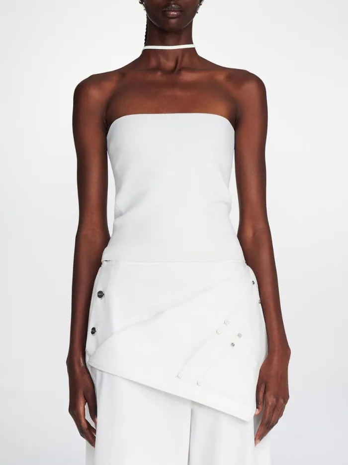 Dion Lee Tops REVERSE HALTER TOP Ivory 8211 Shop