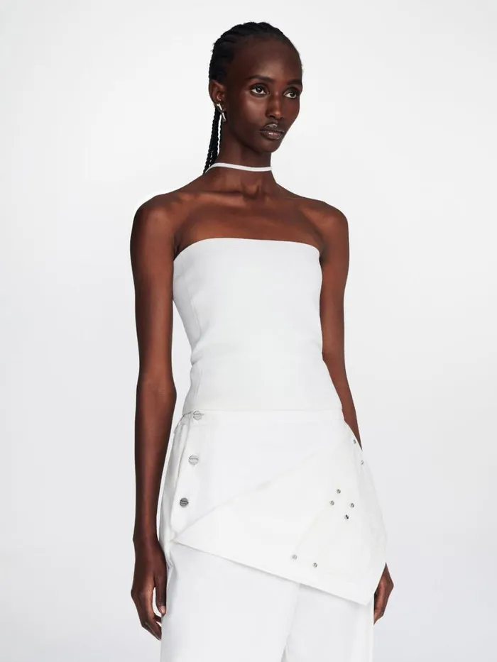 Dion Lee Tops REVERSE HALTER TOP Ivory 8211 Shop