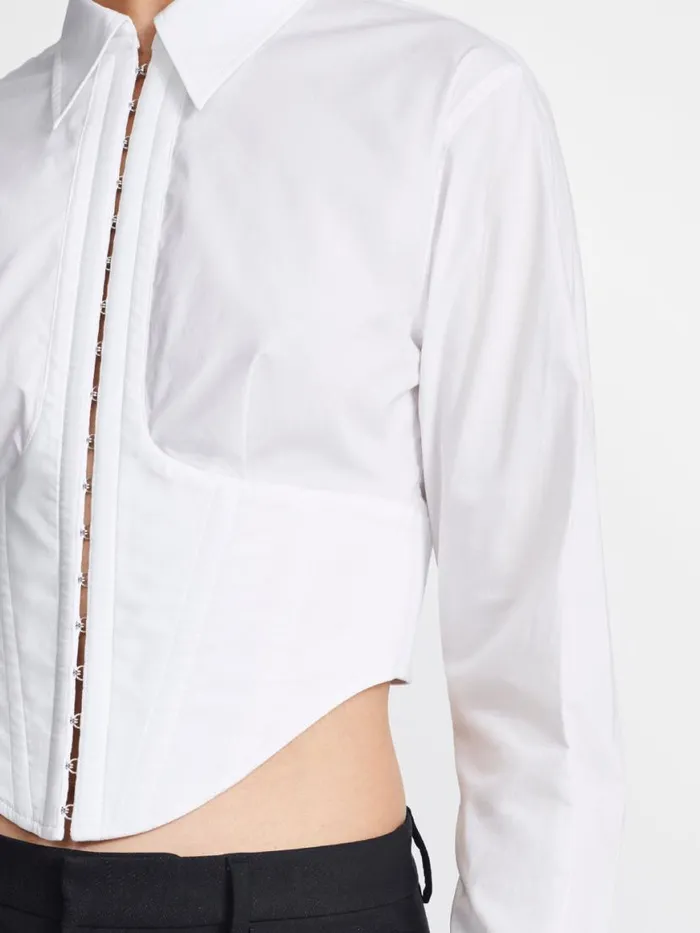 Dion Lee Tops UNDERCORSET SHIRT White 8211 Shop