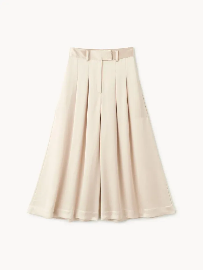 Dorite WideLeg Trousers Oyster Gray Women By Malene Birger Trousers