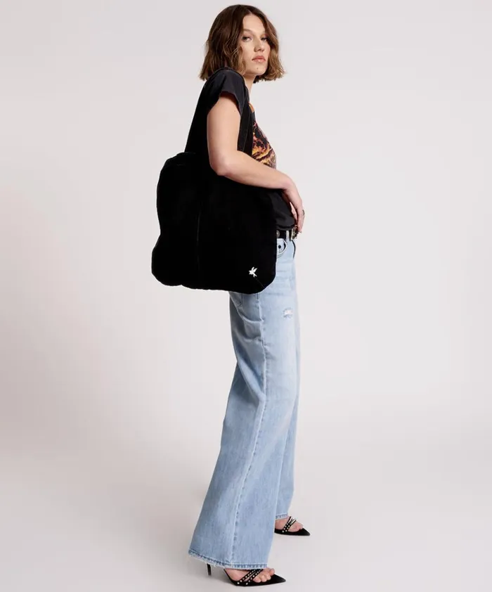 DOUBLE BASS DENIM TOTE Women One Teaspoon Bags DOUBLE BASS DENIM TOTE Women One Teaspoon Bags