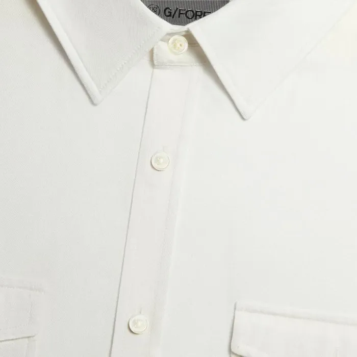 Dress Shirts Men GFORE HERRINGBONE BRUSHED DRESS SHIRT Snow Dress Shirts Men GFORE HERRINGBONE BRUSHED DRESS SHIRT Snow