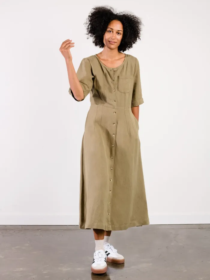 Dresses and Jumpsuits Sierra Utility Midi Dress Black Able Women