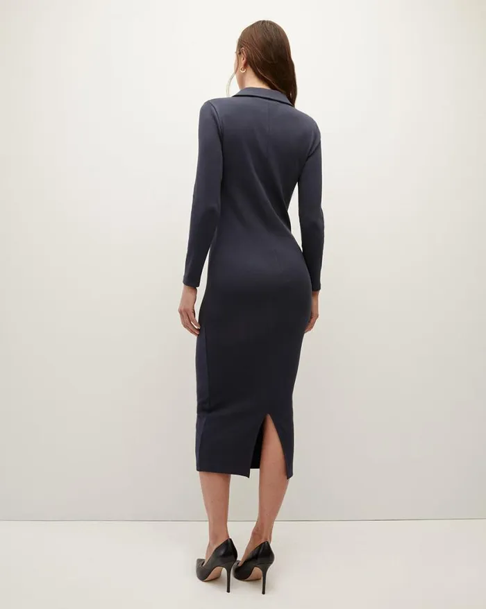 Dresses Shop Veronica Beard Jaxley Midi Dress Navy