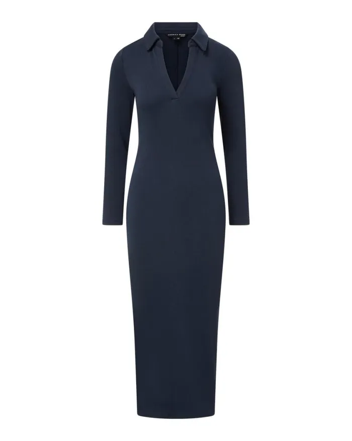 Dresses Shop Veronica Beard Jaxley Midi Dress Navy