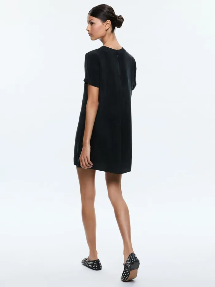 Dresses Women Alice Olivia BRADEN TEE SHIRT DRESS Black