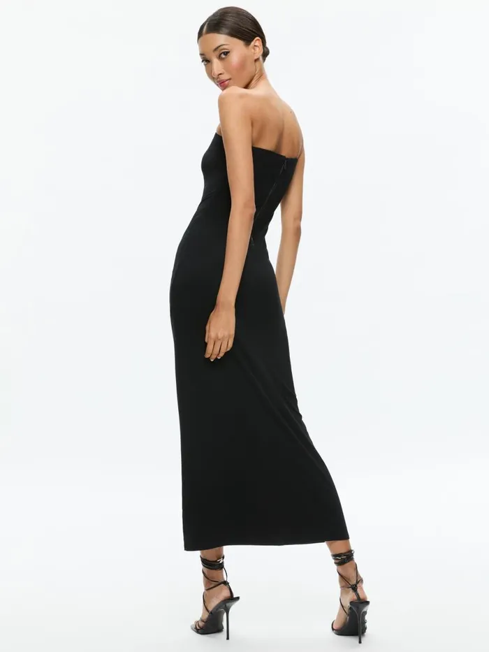 Dresses Women Alice Olivia DELORA STRAPLESS MAXI DRESS Black