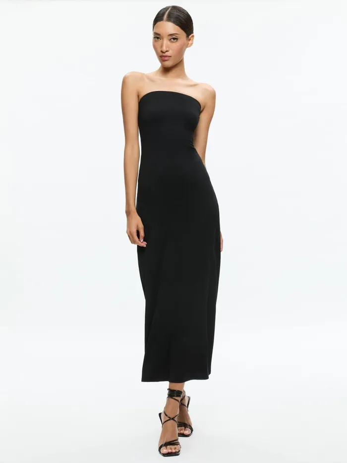 Dresses Women Alice Olivia DELORA STRAPLESS MAXI DRESS Black