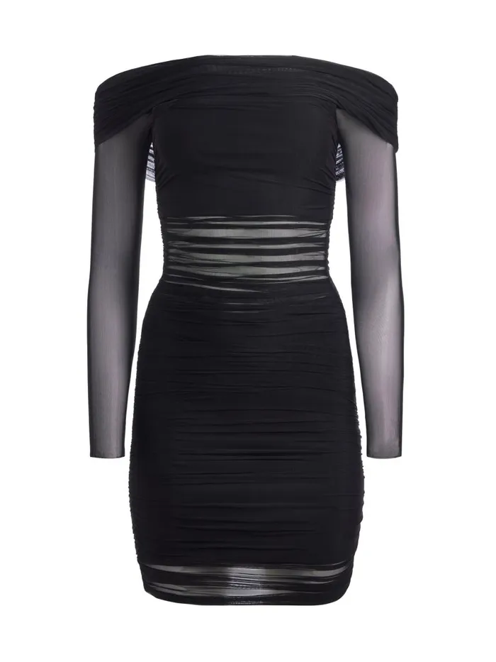 Dresses Women Alice Olivia ISADOLA OFF THE SHOULDER MINI DRESS Black