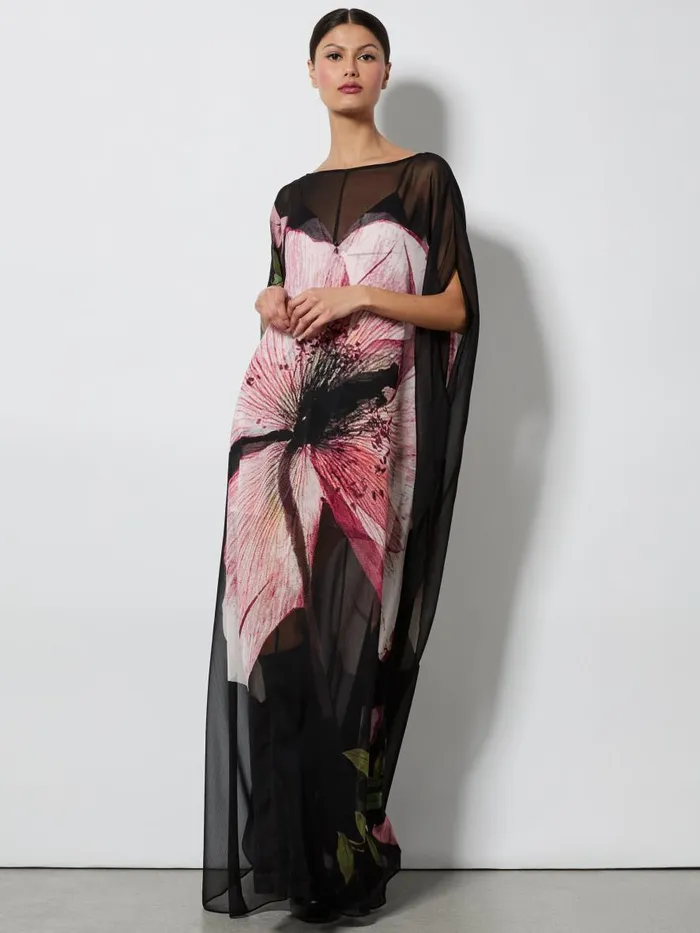 Dresses Women Alice Olivia LINN CAPE MAXI DRESS Luna Floral