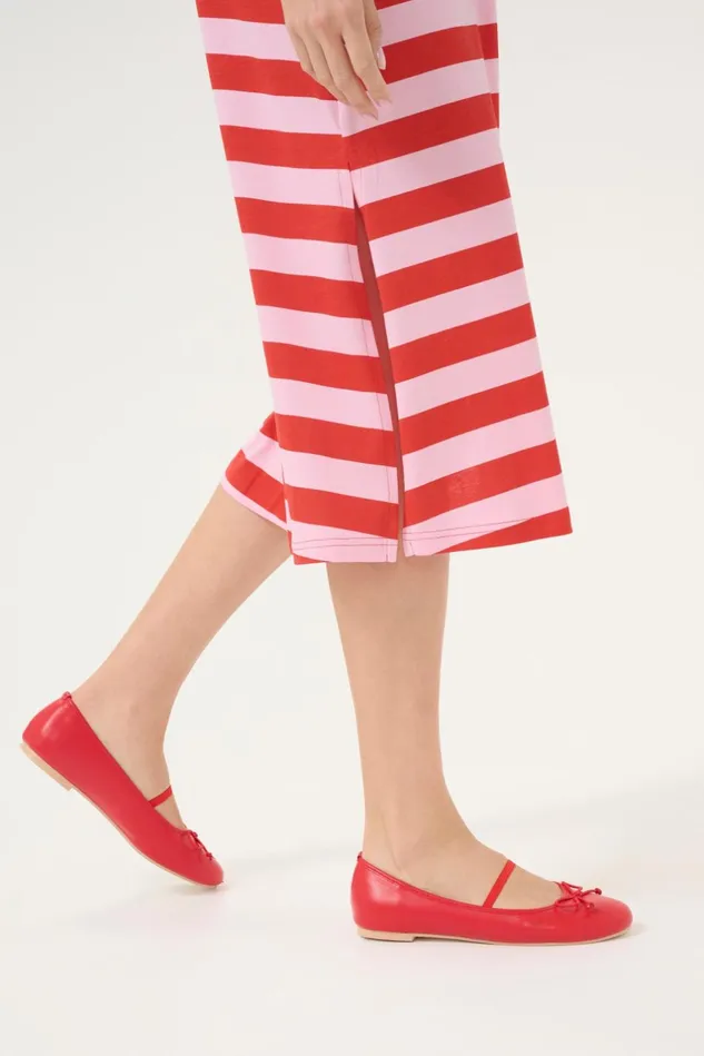 Dresses Women CULTURE CUbenzo Dress Fiery Redlilac Sachet Stripe