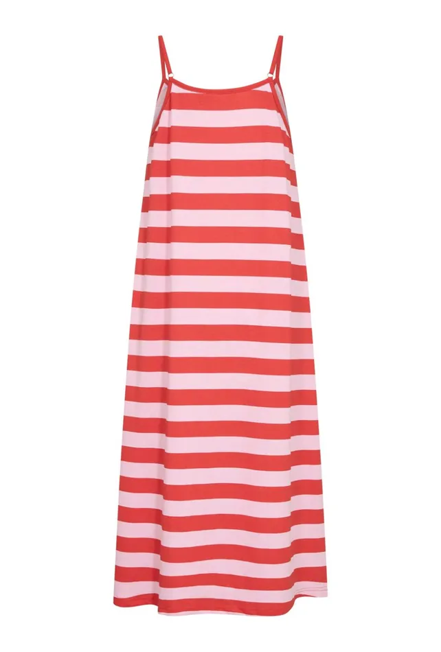 Dresses Women CULTURE CUbenzo Dress Fiery Redlilac Sachet Stripe