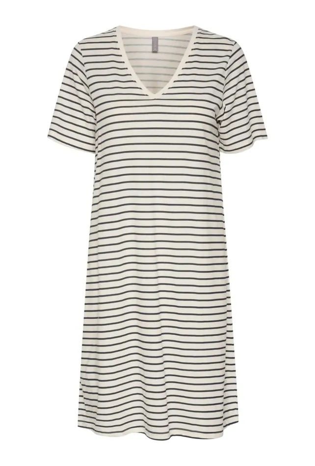 Dresses Women CULTURE CUdeia Dress Whitesalute Stripe