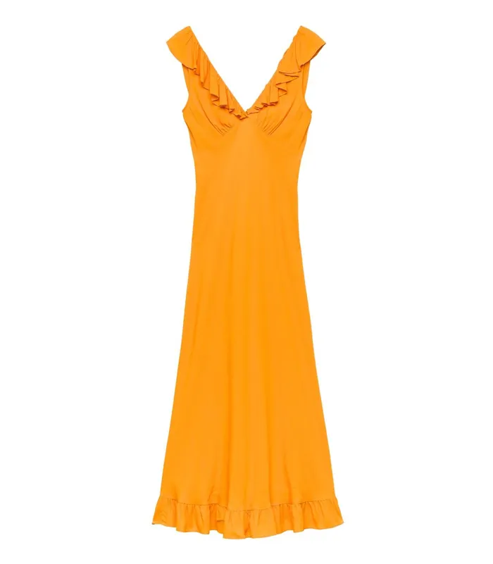Dresses Women DEN Arleen Dress Nasturtium Orange Dresses Women DEN Arleen Dress Nasturtium Orange
