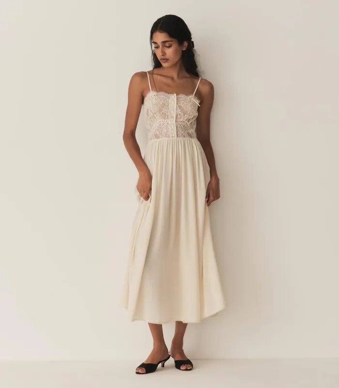 Dresses Women DEN Corinne Dress Mother Of Pearl