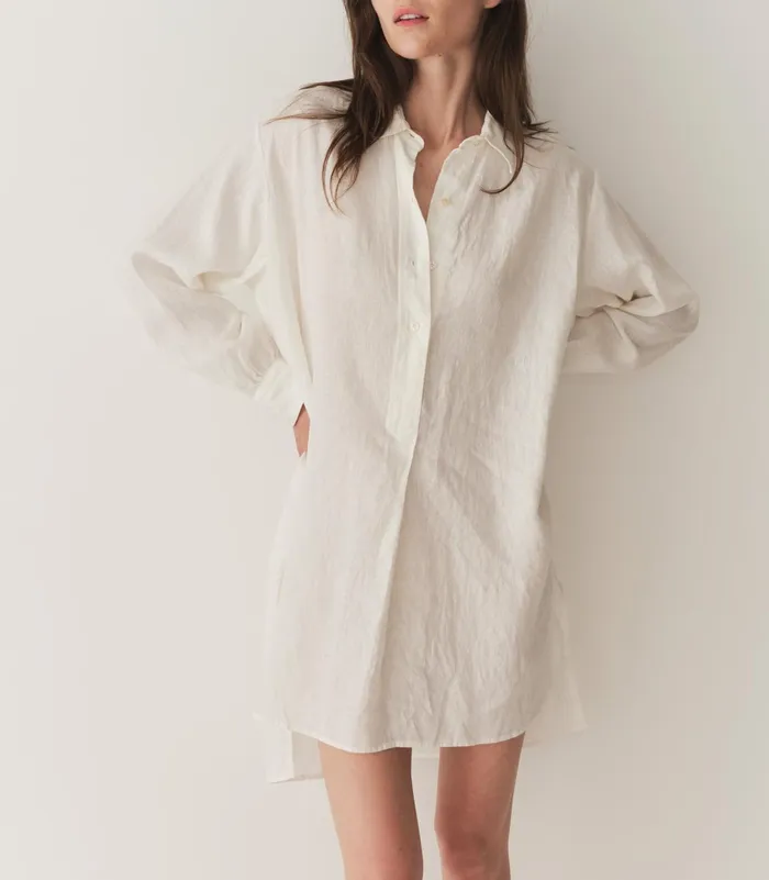 Dresses Women DEN Jora Linen Dress Salt