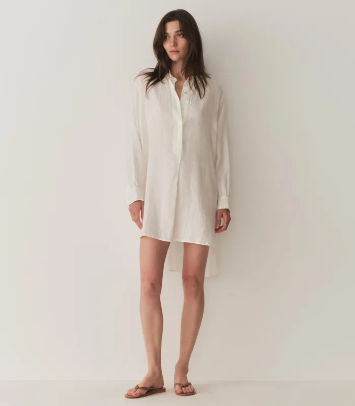 Dresses Women DEN Jora Linen Dress Salt Dresses Women DEN Jora Linen Dress Salt