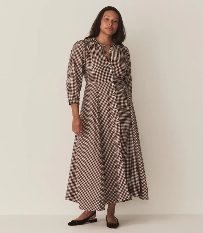 Dresses Women DEN Marielle Dress Delphine Plaid
